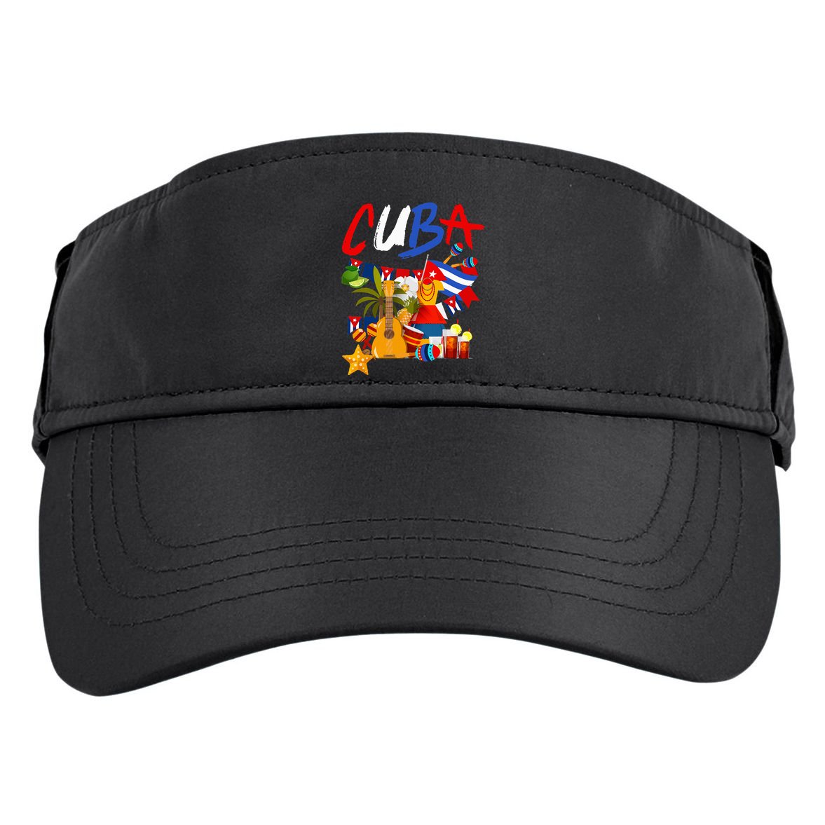 Cuban Flag Outfit Ideas Hispanic Cuba Flag Adult Drive Performance Visor