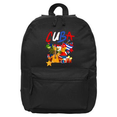 Cuban Flag Outfit Ideas Hispanic Cuba Flag 16 in Basic Backpack
