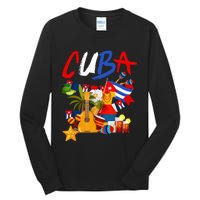 Cuban Flag Outfit Ideas Hispanic Cuba Flag Tall Long Sleeve T-Shirt