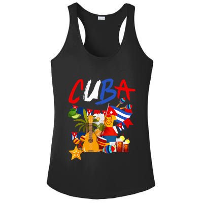 Cuban Flag Outfit Ideas Hispanic Cuba Flag Ladies PosiCharge Competitor Racerback Tank