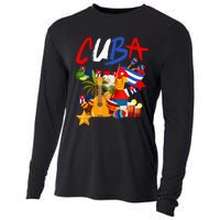 Cuban Flag Outfit Ideas Hispanic Cuba Flag Cooling Performance Long Sleeve Crew