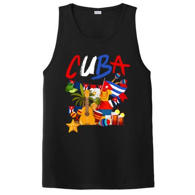 Cuban Flag Outfit Ideas Hispanic Cuba Flag PosiCharge Competitor Tank