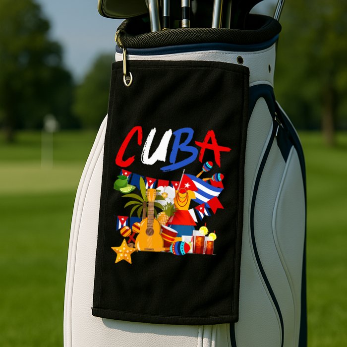 Cuban Flag Outfit Ideas Hispanic Cuba Flag Golf Towel