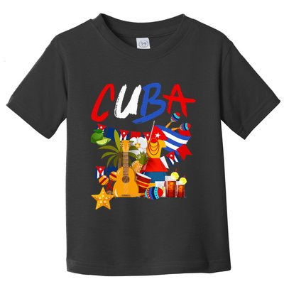 Cuban Flag Outfit Ideas Hispanic Cuba Flag Toddler T-Shirt