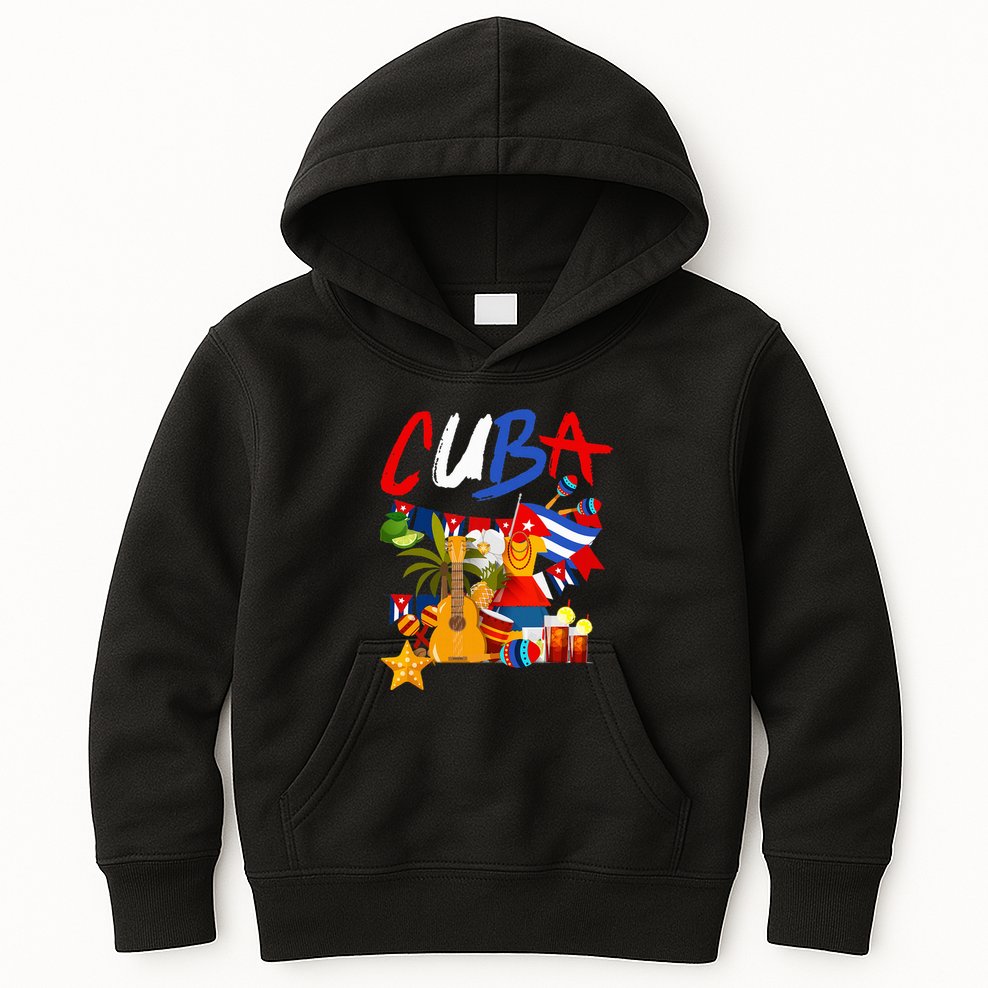 Cuban Flag Outfit Ideas Hispanic Cuba Flag Kids Hoodie