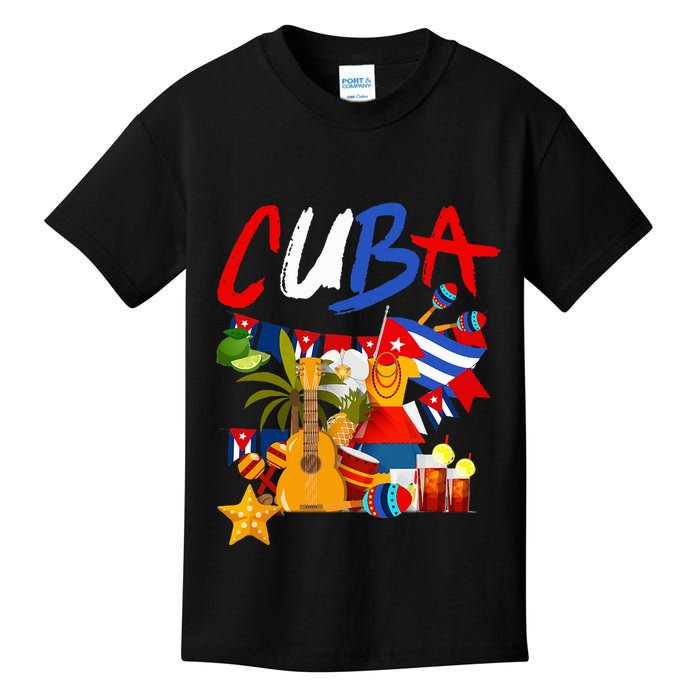 Cuban Flag Outfit Ideas Hispanic Cuba Flag Kids T-Shirt