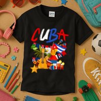 Cuban Flag Outfit Ideas Hispanic Cuba Flag Kids T-Shirt