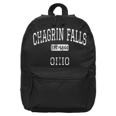 Chagrin Falls Ohio Oh Vintage 16 in Basic Backpack