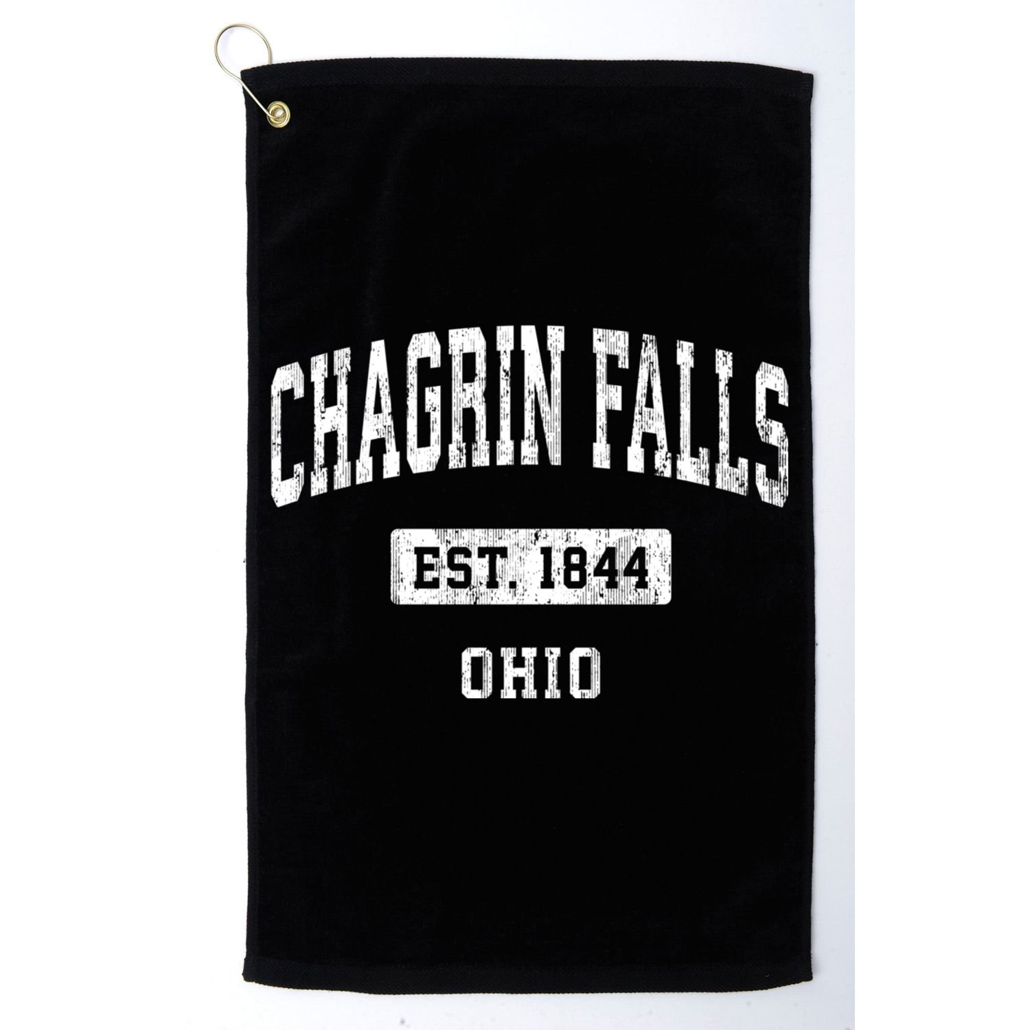 Chagrin Falls Ohio Oh Vintage Sports Established Golf Towel