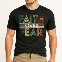 Christian Faith Over Fear Motivational Cooling Performance Crew T-Shirt