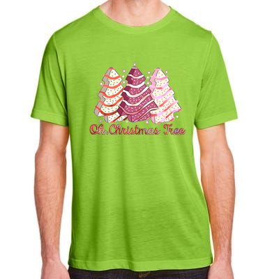 Cute Festive Oh Christmas Tree Snack Cakes Adult ChromaSoft Performance T-Shirt