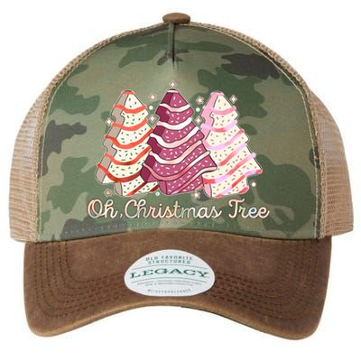 Cute Festive Oh Christmas Tree Snack Cakes Legacy Tie Dye Trucker Hat