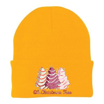 Cute Festive Oh Christmas Tree Snack Cakes Knit Cap Winter Beanie