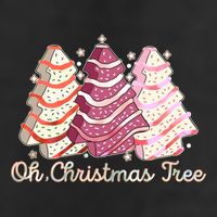 Cute Festive Oh Christmas Tree Snack Cakes 7 Panel Mesh Trucker Snapback Hat
