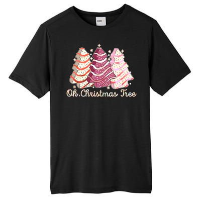 Cute Festive Oh Christmas Tree Snack Cakes Tall Fusion ChromaSoft Performance T-Shirt