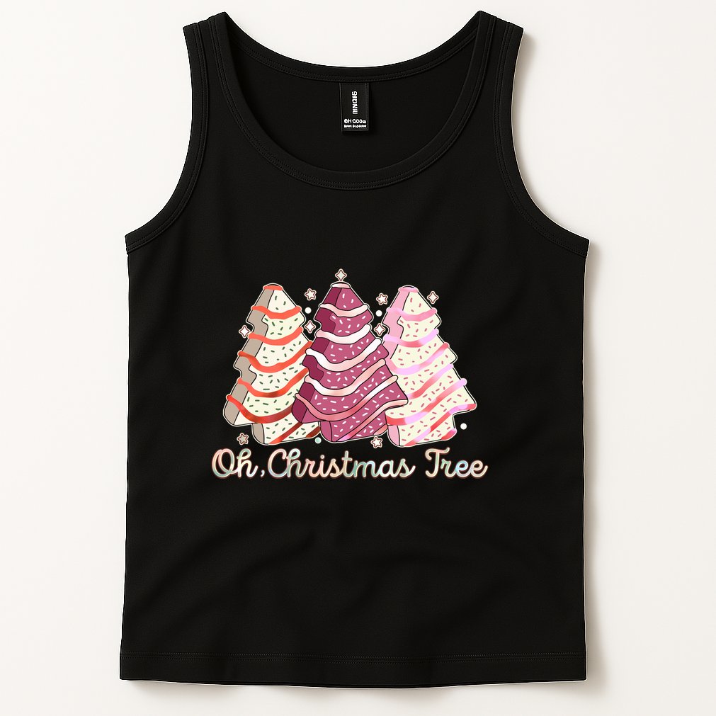 Cute Festive Oh Christmas Tree Snack Cakes Tank Top