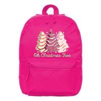 Cute Festive Oh Christmas Tree Snack Cakes 16 in Basic Backpack