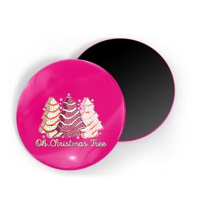 Cute Festive Oh Christmas Tree Snack Cakes Magnet