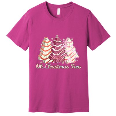 Cute Festive Oh Christmas Tree Snack Cakes Premium T-Shirt
