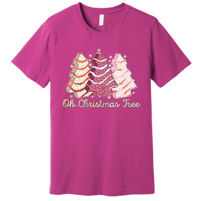 Cute Festive Oh Christmas Tree Snack Cakes Premium T-Shirt