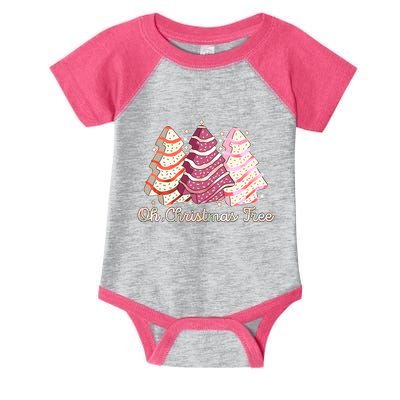Cute Festive Oh Christmas Tree Snack Cakes Infant Baby Jersey Bodysuit