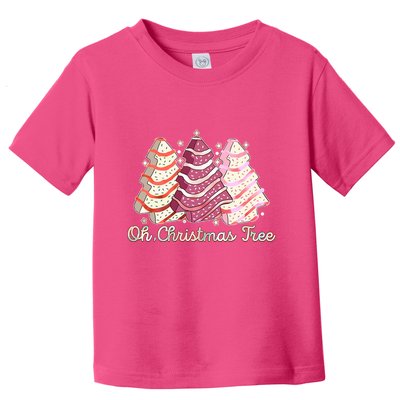 Cute Festive Oh Christmas Tree Snack Cakes Toddler T-Shirt