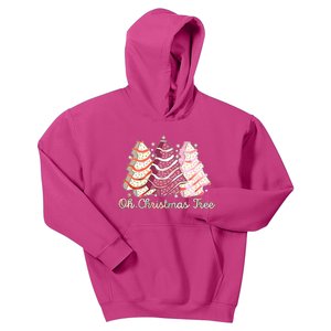 Cute Festive Oh Christmas Tree Snack Cakes Kids Hoodie