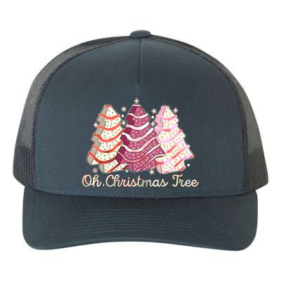 Cute Festive Oh Christmas Tree Snack Cakes Yupoong Adult 5-Panel Trucker Hat