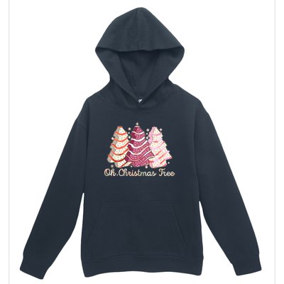 Cute Festive Oh Christmas Tree Snack Cakes Urban Pullover Hoodie