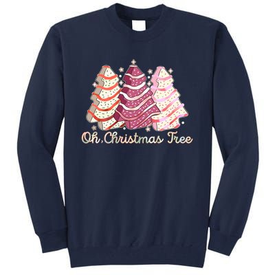 Cute Festive Oh Christmas Tree Snack Cakes Tall Sweatshirt