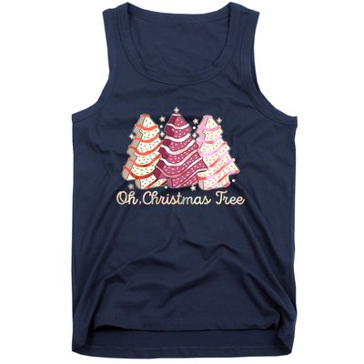 Cute Festive Oh Christmas Tree Snack Cakes Tank Top