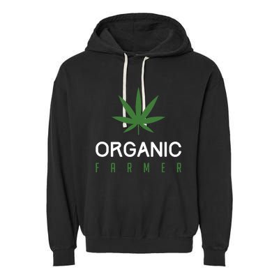 Cannabis Funny Organic Farmer Weed THC 420 Marijuana Gift Garment-Dyed Fleece Hoodie