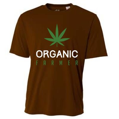 Cannabis Funny Organic Farmer Weed THC 420 Marijuana Gift Cooling Performance Crew T-Shirt