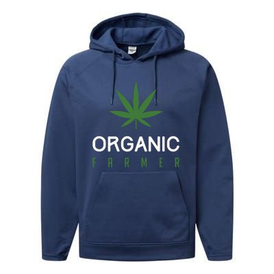 Cannabis Funny Organic Farmer Weed THC 420 Marijuana Gift Performance Fleece Hoodie