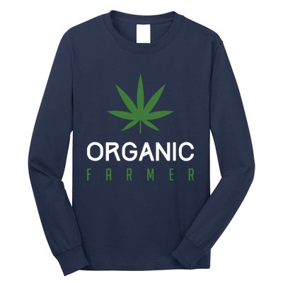 Cannabis Funny Organic Farmer Weed THC 420 Marijuana Gift Long Sleeve Shirt