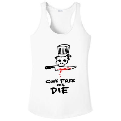 Cook Free Or Die Chef Gift Ladies PosiCharge Competitor Racerback Tank