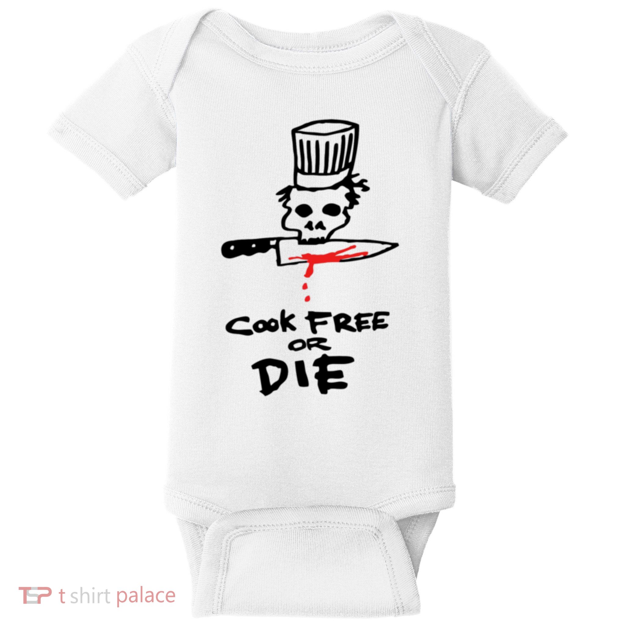 Cook Free Or Die Chef Gift Baby Bodysuit