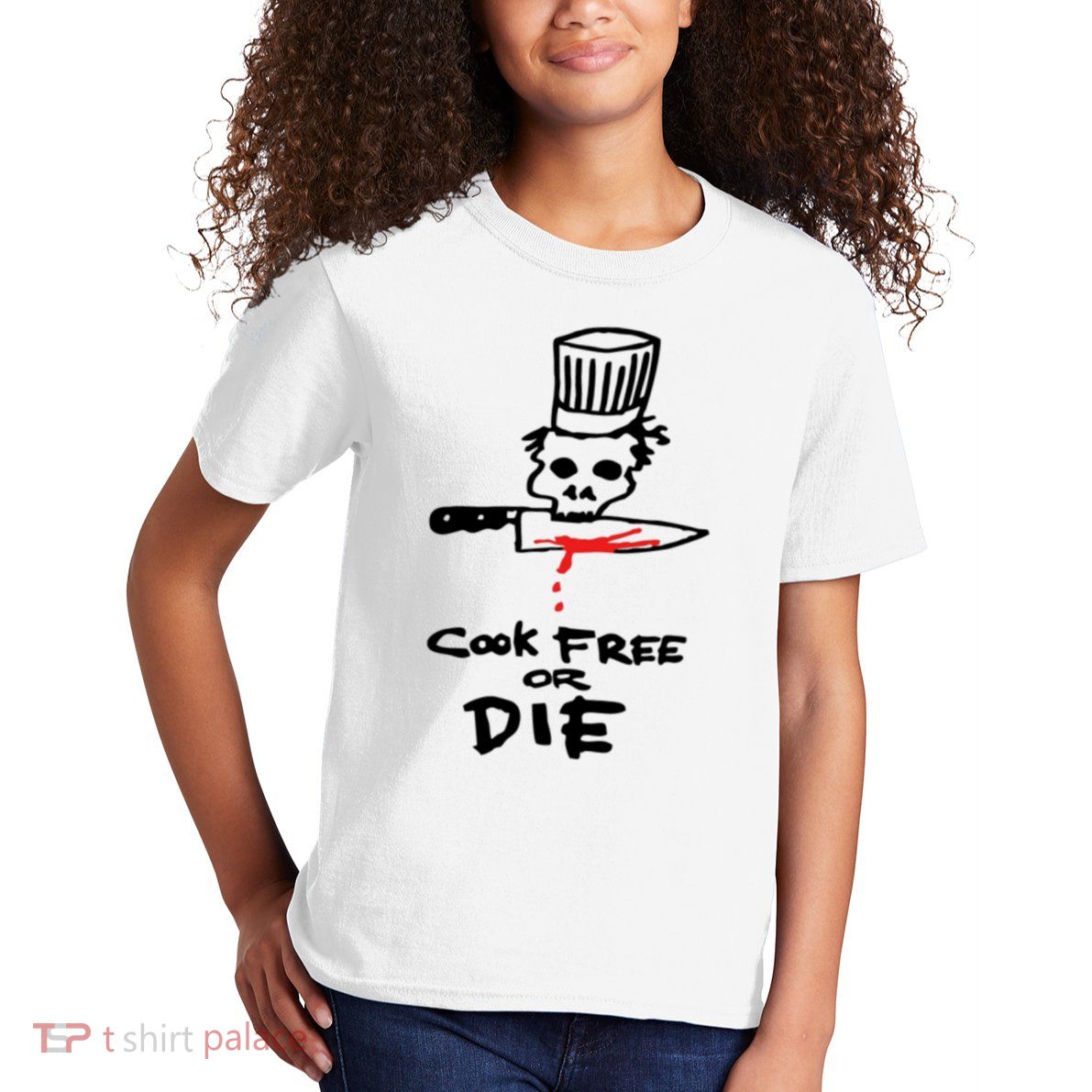 Cook Free Or Die Chef Gift Kids T-Shirt