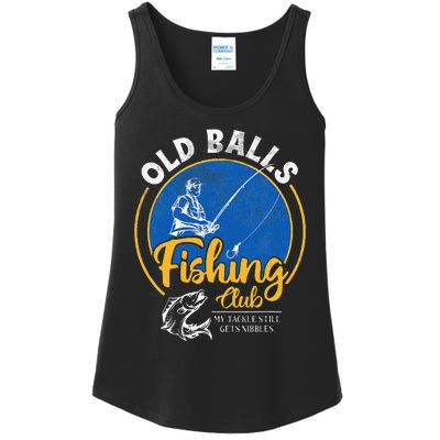 Cute Funny Old Man Fishing Birthday For Over The Hill Fisherman Ladies Essential Tank