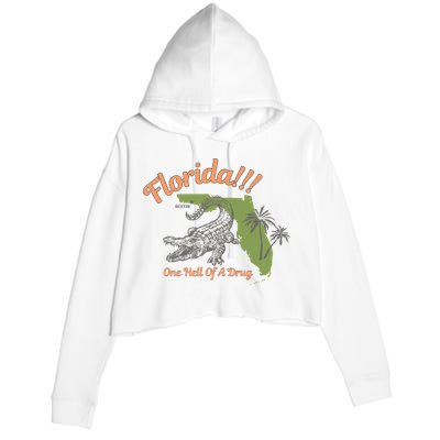 Crocodile Florida One Hell Of A Drug Ttpd Crop Fleece Hoodie