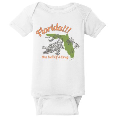 Crocodile Florida One Hell Of A Drug Ttpd Baby Bodysuit