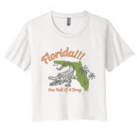 Crocodile Florida One Hell Of A Drug Ttpd Women's Crop Top Tee
