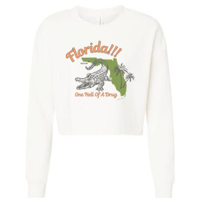 Crocodile Florida One Hell Of A Drug Ttpd Cropped Pullover Crew