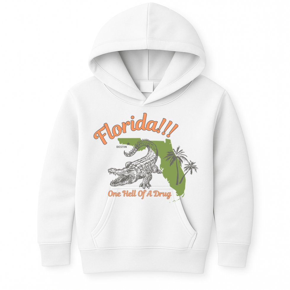 Crocodile Florida One Hell Of A Drug Ttpd Kids Hoodie
