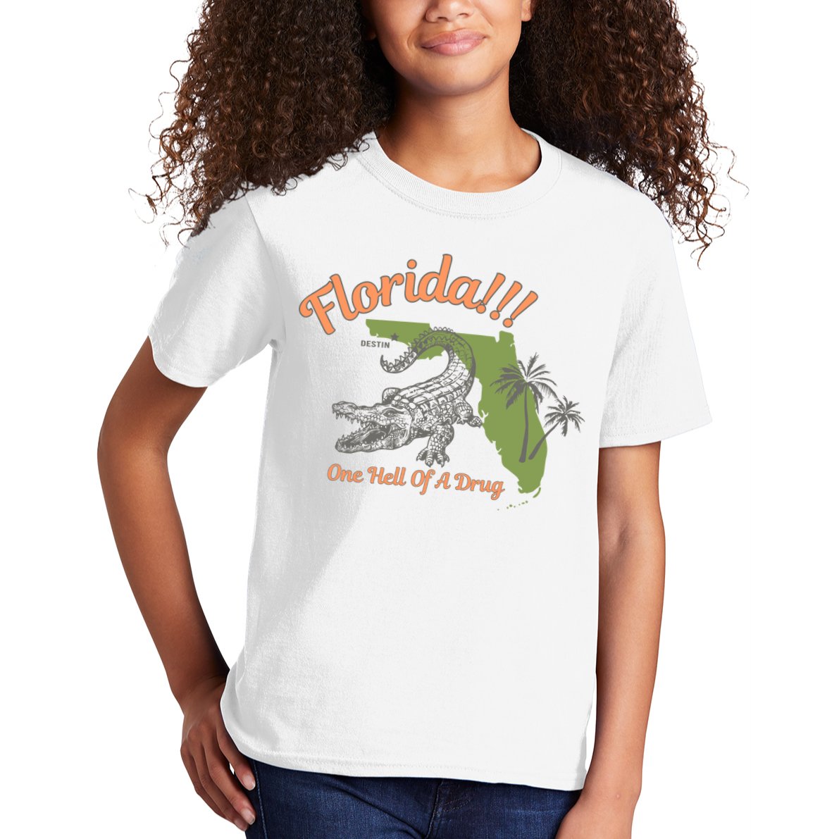 Crocodile Florida One Hell Of A Drug Ttpd Kids T-Shirt