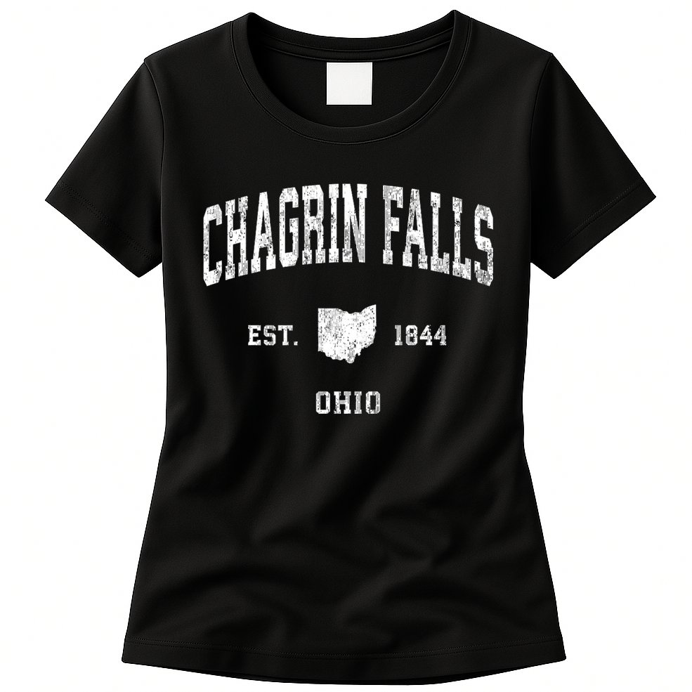 Chagrin Falls Ohio Oh Vintage Athletic Womens T-Shirt