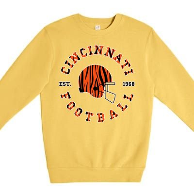 Cincinnati Football Ohio Premium Crewneck Sweatshirt