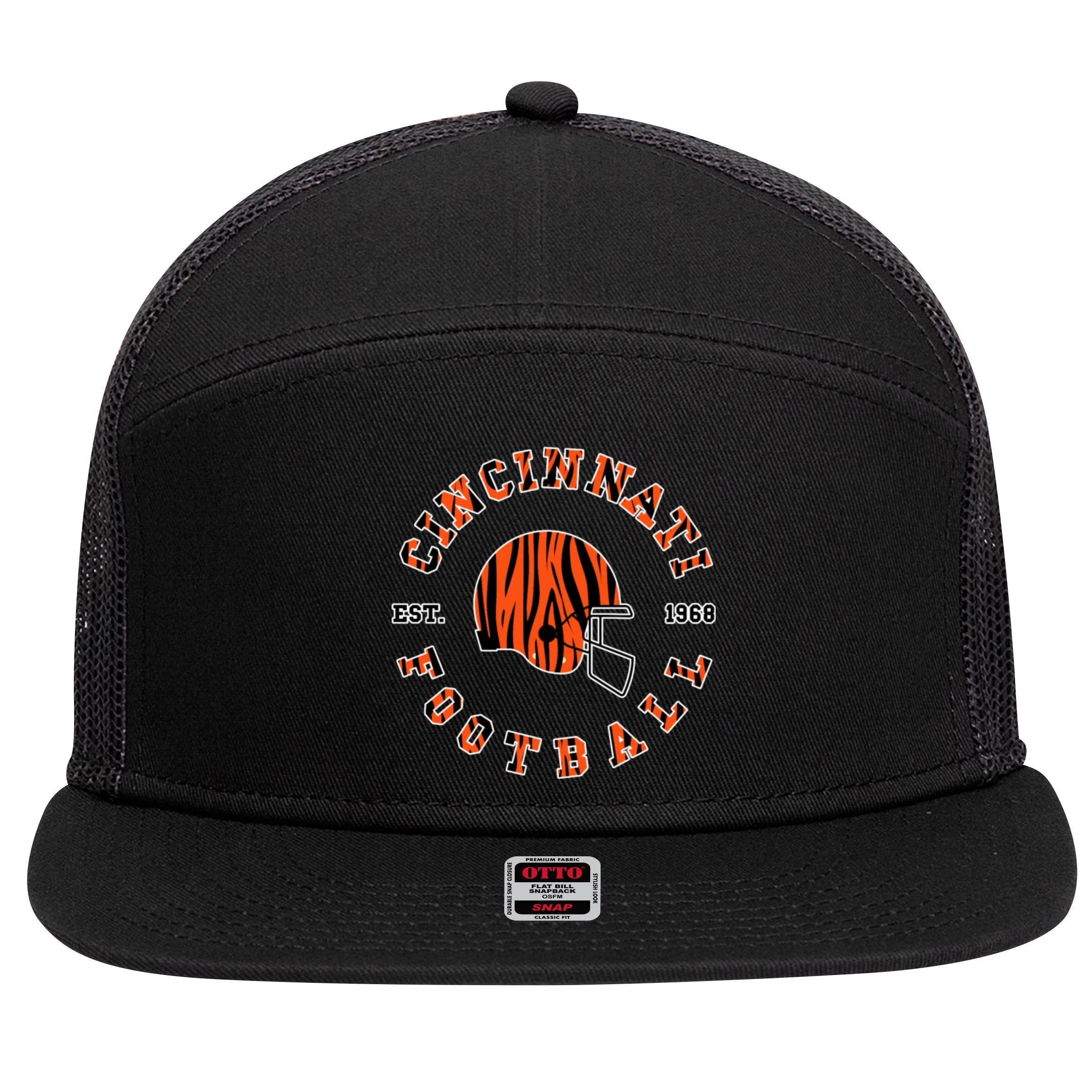 Cincinnati Football Ohio 7 Panel Mesh Trucker Snapback Hat