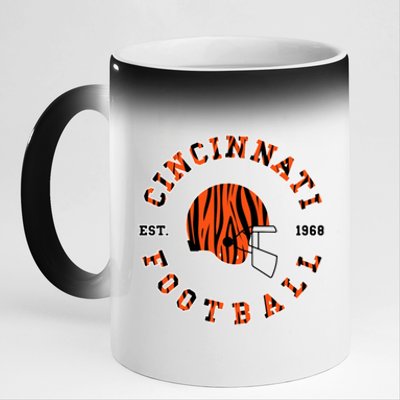 Cincinnati Football Ohio 11oz Black Color Changing Mug