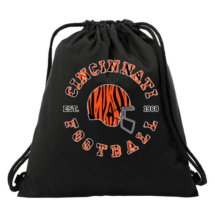 Cincinnati Football Ohio Drawstring Bag